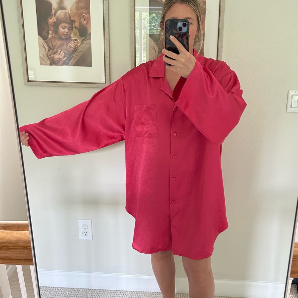 Christian Dior Satin Night Shirt